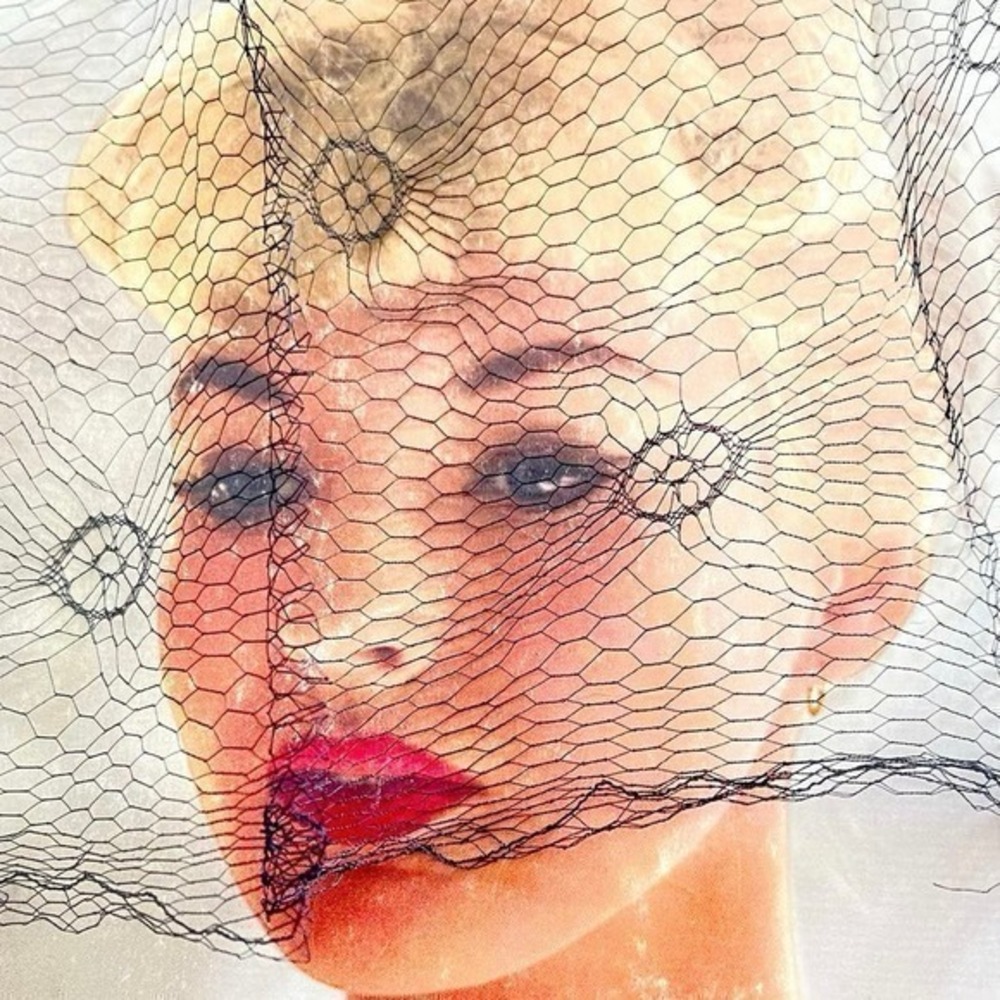 Vintage Veil 14”x20” Navy Blue Birdcage Net Hat Trim Millinery Fascinator  - Picture 1 of 4